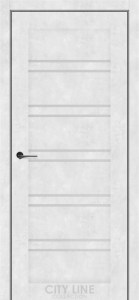 Бетон сніжний/Сатин білий  